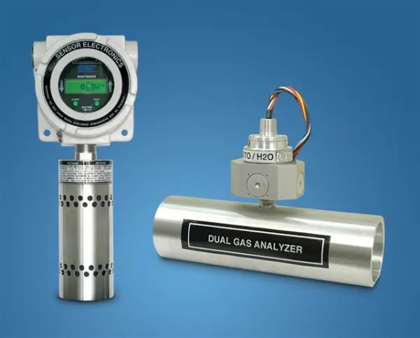 SEC dual gas analyzer for hazardous gas detection